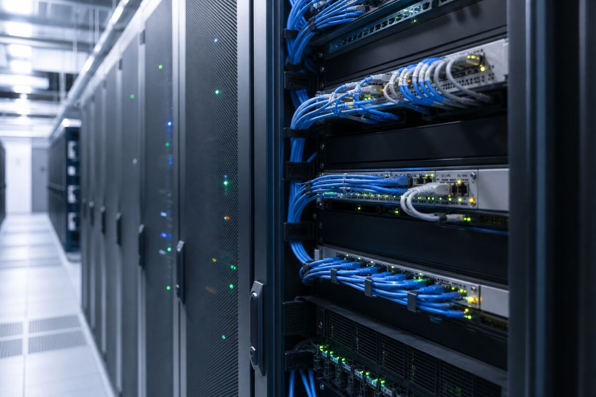 Data center racks representing automated infrastructure